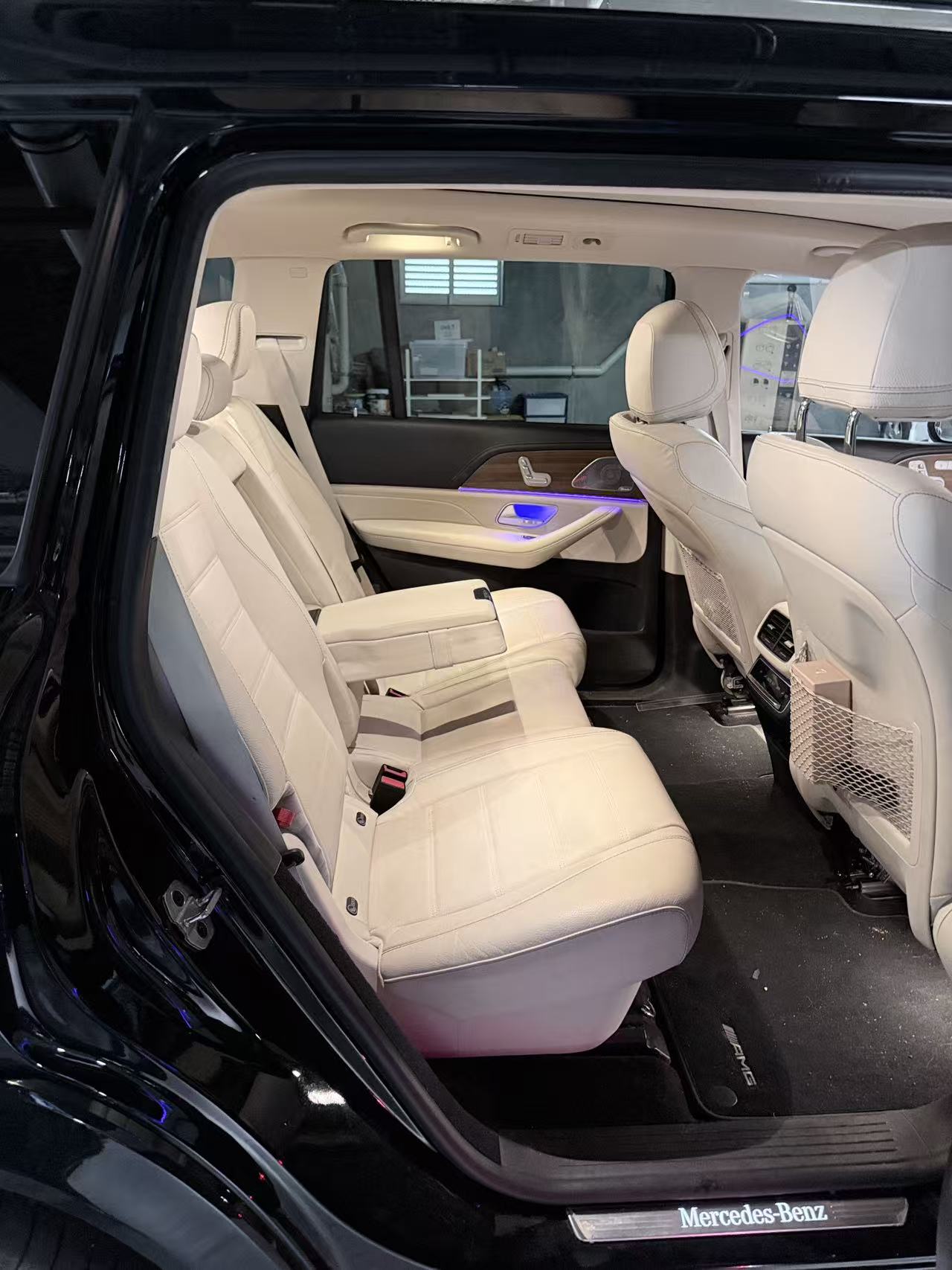 Mercedes GLS rear leather seats